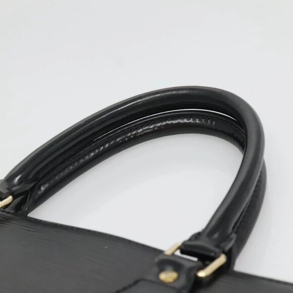 LOUIS VUITTON Epi Sac Plat Hand Bag Black M59082 LV Auth 134789 - Picture 11 of 12